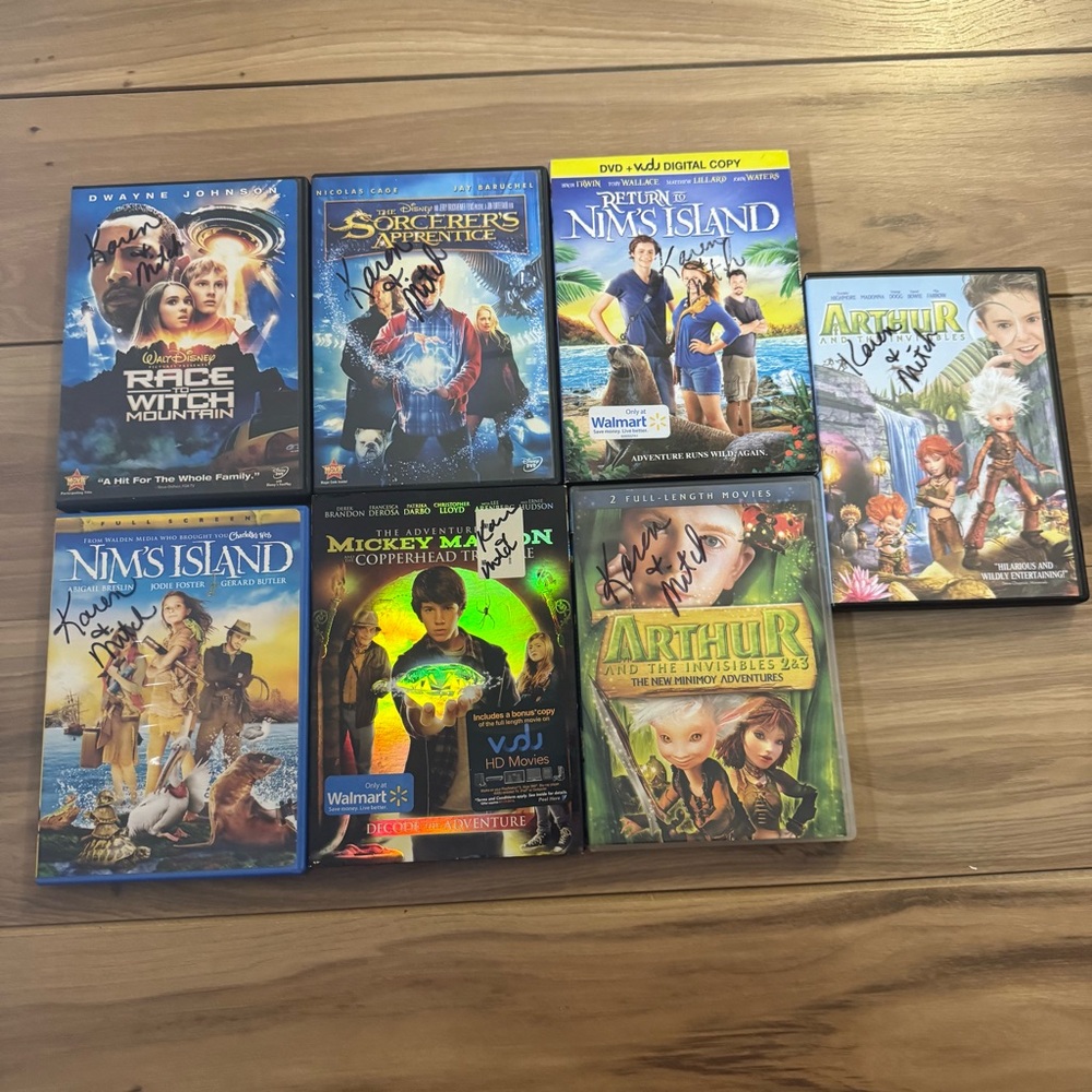 Fantasy Adventure DVD Bundle (7 Cases) Family Movie Night Kidcore Media Untested